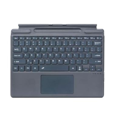 Imagem de Teclado Retroiluminado Não Layout Compacto Design Ergonômico Leve Longa Duração da Bateria Compatível com Tablets Surface Pro 8 9 X Ideal para Profissionais de Escritório e Estudantes