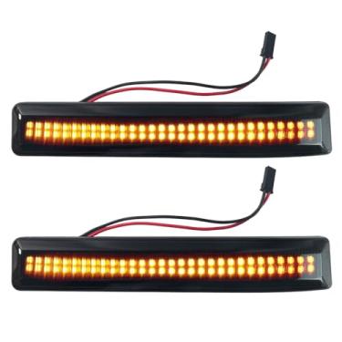 Imagem de Fuziddn Luzes de seta sequenciais de LED para reposição de lente fumê para Ford F-150 2009-2014, compatível com espelhos dobráveis de fábrica, compatível com peças # 9L3Z-17E749-AA e 9L3Z-17E748-AA