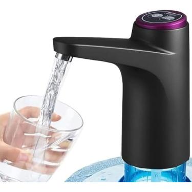 Imagem de Bomba Elétrica de Água Recarregável Compativel com Galão de 20L, Bebedouro Automático, Dispensador de Água para Garrafão