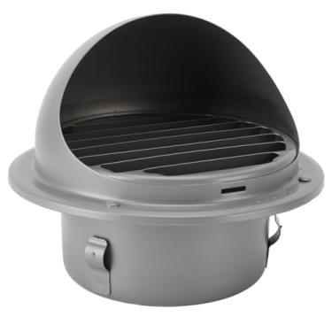 Imagem de SUNGOOYUE Capô Redondo de Aço Inoxidável Com Grade de Ventilação, Fácil de Instalar, Ideal para Casa, Banheiro, Fábrica, Escritório, Material