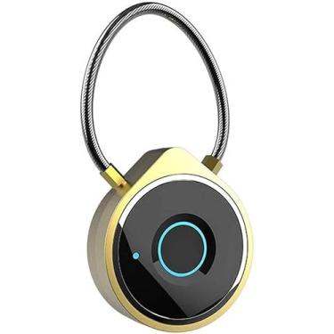 Imagem de Cadeado inteligente com impressão digital para academia, armários, malas de viagem, mochilas e bicicletas
