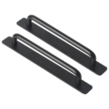 Imagem de Maçaneta de porta perfurada gratuita | Maçaneta autoadesiva para gaveta de armário de cozinha - Porta adesiva para armário de cozinha gaveta janela armário deslizante