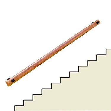 Imagem de Corrimão de escada - kit completo. Corrimão de escada antiderrapante de pinheiro, jardim de infância, idoso, interior e exterior, vila, loft, hospital, corredor, trilhos de madeira maciça (30 a 6 m