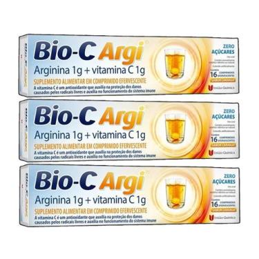 Imagem de Kit 3 Suplemento BioArgi C 16 Comprimidos - União Química - União Quim