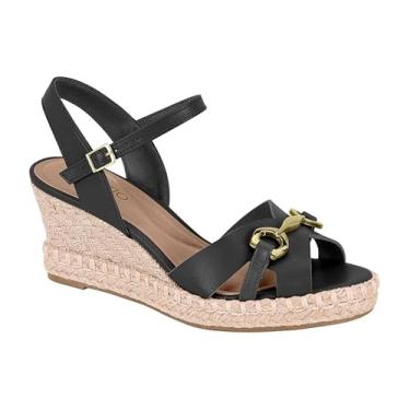 Imagem de Sandália Feminina Beira Rio – Anabela Napa, Cor Preto, Confortável e Moderna (Preto, BR, Adulto, Numérico, 35)