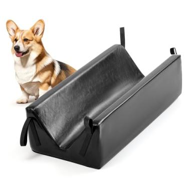 Imagem de Nuanchu Almofada de posicionamento de ultrassom para animais de estimação 75 x 33,8 x 19,8 cm, imobilizador de raios-X veterinário em forma de V com 4 tiras de gancho, calha em cunha para exames de