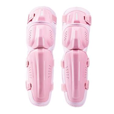 Imagem de SPXMQSS Joelheiras de motociclo, cotoveleiras/joelheiras Motocross equipamento de proteção com espuma EVA anti-choque, ergonómico para motocicleta, bicicleta - rosa Knee Pads