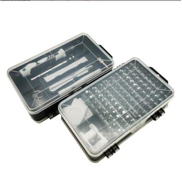 Imagem de Conjunto de chaves de fenda de precisão 115 em 1 com brocas de vários tamanhos, kit de ferramentas de reparo profissional magnético com alça antiderrapante para eletrônicos, telefone, laptop, relógio