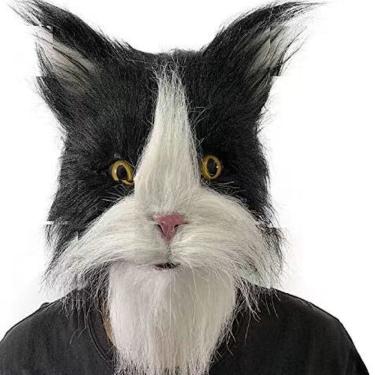 Imagem de Máscara de cosplay para gatos negros, carnaval de Halloween, Páscoa e Páscoa