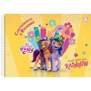 Imagem de Caderno Desenho 60 Folhas My Little Pony Animativa 5184, Amarelo
