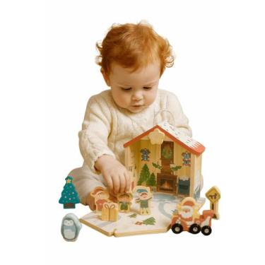 Imagem de Brinquedo Educativo Madeira Natal Infantil Presente Criativo - BRIN025