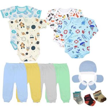 Imagem de Kit Roupa De Bebê Maternidade 14 Peças Enxoval Body E Mijão - Koala Ba