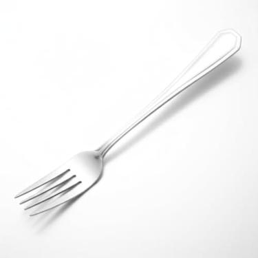 Imagem de Kit, talheres de mesa, garfos de jantar, aco inoxidavel, design classico, resistente, duravel, funcional, e elegante.