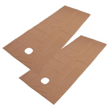 Imagem de Generic Lençol de Cama à Prova D'água Respirável, Resistente a óleo, Acabamento Requintado, Tecido de Poliéster Adequado para a Pele, Cuidado Suave para Massagem de Salão de Beleza, 2 Peças (Café
