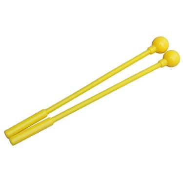 Imagem de Generic Baqueta de Tambor Versátil Durável Fácil de Transportar para Amantes de Música Presente Orff Peças de Instrumento de Percussão para Xilofone Jogadores de Harpa de Aço Plástico (Plástico