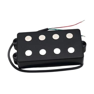Imagem de Dynwave Captador de guitarra humbucker de bobina dupla, peça para instrumentos musicais com parafusos, para palco, ensaio ao vivo, som quente.