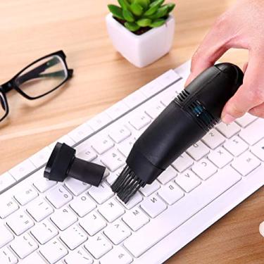 Imagem de Mini aspirador de pó USB para teclados, impressoras, equipamento fotográfico com conexão de porta USB (preto)