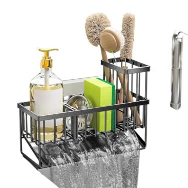 Imagem de Porta Esponja Suporte De Bucha Detergente Para Pia Cozinha-Aço Inoxidável 23 * 9 * 10cm