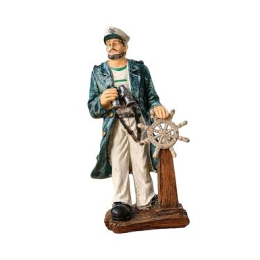 Imagem de Ｂｅｓｇａ Estatueta de marinheiro/pescador em resina, artesanato náutico, peça única para decoração de mesa, sala de estar, estante ou quarto infantil, Style D