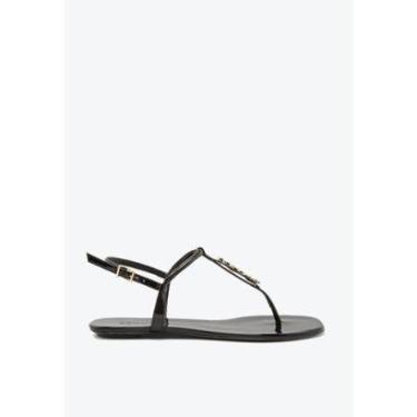 Imagem de SANDALIA SCHUTZ RASTEIRA CRISTAL LOGO PRETA-Feminino