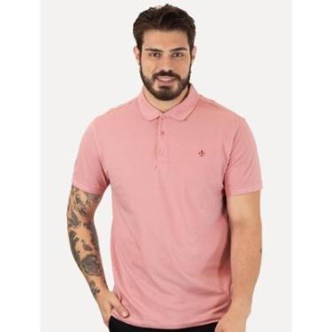 Imagem de Polo Dudalina Piquet Essentials Cotton Basica Modal Rosa Claro-Masculino