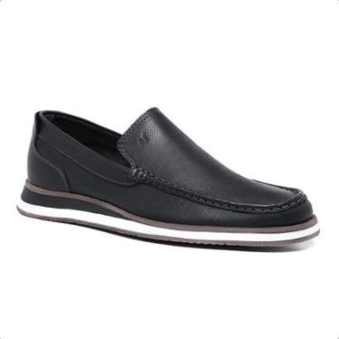Imagem de Sapato Mocassim Rafarillo Masculino Casual em Couro Preto 98001_06P-Masculino