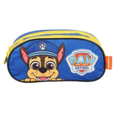 Imagem de Estojo Infantil Escolar Duplo - Patrulha Canina - Chase - Luxcel