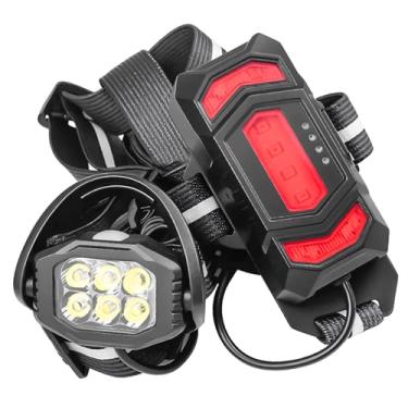 Imagem de SUNGOOYUE Luzes de Corrida para Corredores, LED de Ciclismo Vestível Recarregável por USB Com Bateria de 2600mah 4 Modos Cob 2 Modos Luz Traseira para Corrida Noturna Segurança de Ciclismo (Versão