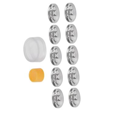 Imagem de Luqeeg Botões de Cobertura DIY Kit de Artesanato Artesanal Ferramentas de Fabricação de Botões de para Presentes de Joias Acessórios de Brinquedos Material de Borracha de 40 Mm de Diâmetro 1 Conjunto de Ferramentas de Fivela para Entusiastas de Artesanato (20MM)