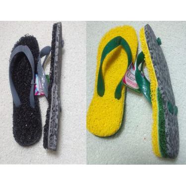 Imagem de Chinelos Apaju, 2 pares de chinelo de vinil/ emborrachado para esporão