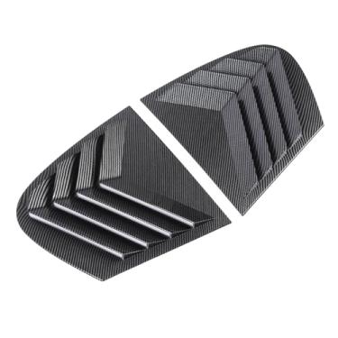 Imagem de aqxreight Persianas Laterais da Janela Traseira Padrão de Fibra de Carbono Estilo Esportivo Grelha de Ventilação de Ar Cobertura Persianas Decoração Externa Legal para Série 1 E87 2005 a 2011 2011