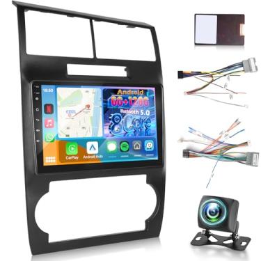 Imagem de [8 Core 6+128G] para Dodge Charger/Magnum 2005-2007 Upgrade Radio: NHOPEEW 9 polegadas IPS Touchscreen Android Stereo - Carplay sem fio e Android Auto, página inicial personalizada, 5G/WiFi, AI DSP/EQ