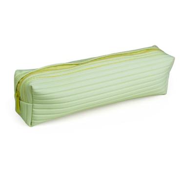 Imagem de Estojo Escolar KIT Textura– Retangular, Compartimento Unico, Cores Sortidas e Zíper Simples - Ideal para Canetas, Lapis e Material Escolar.