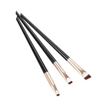 Imagem de Conjunto De 3 Pincéis Para Sobrancelhas Ultra-Finos, Pincéis De Maquia