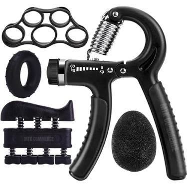 Imagem de Hand Grip Kit com 5 Peças Fortalecedor de Mão Exercitador Dedos e Punhos Exercício Fisioterapia Dedos Mãos