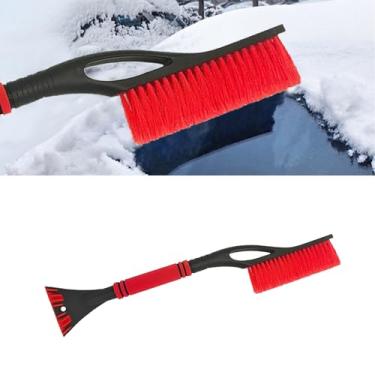 Imagem de Alieemo Escova de neve de alumínio removível de 68,5 cm e raspador de gelo para para-brisa de carro - Aderência ergonômica de espuma, adequada para carros, caminhões, para-brisas SUV e janelas