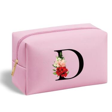 Imagem de Presentes de aniversário de amizade para mulheres, sua tia, irmã, dama de honra, colegas de trabalho, noiva, bolsa de cosméticos para viagem, maquiagem, bolsa com zíper, linda bolsa de higiene pessoal