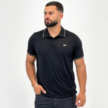 Imagem de Camisa Polo Ogochi Slim Manga Curta com Botão Masculina-Masculino