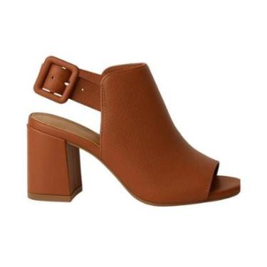 Imagem de Sandália Feminina Salto Bloco Bottero 372003 Caramelo-Feminino