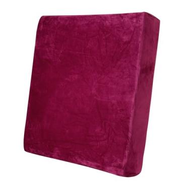 Imagem de Capas de almofada de sofá elásticas laváveis individualmente, capa protetora de móveis para poltrona de sofá, protetor de almofada, vinho