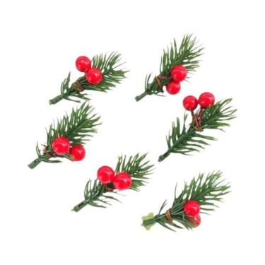 Imagem de Guirlanda Mini Artificial De Natal Com Frutas Vermelhas E Agulhas De P