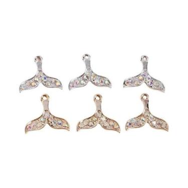 Imagem de Pingente De Cauda De Sereia 10 Peças Design De Flor Estrela Baleia Par