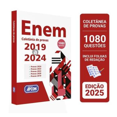 Imagem de Coletânea de Provas ENEM  1080 Questões das Edições 2019 a 2024 - Edit