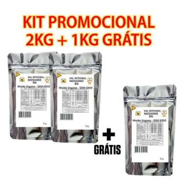 Imagem de Sal Marinho Integral Vegano Sem Iodo 3 Kg pague 2 leve 3 - RF Vendas O