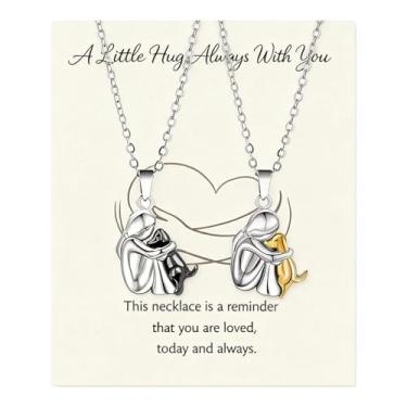 Imagem de Zurlcdye Colar de cachorro para mulheres, joias fofas, animais de estimação, abraços, cachorrinhos, prata, ouro, preto, delicado, grosso, charmoso, moderno, joias, acessórios, presentes, Aço