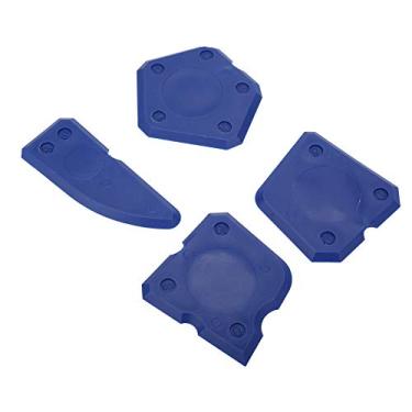 Imagem de Generic Conjunto Prático de Raspador de Selante, Removedor de Rejunte de Silicone Não Tóxico, Ferramenta de Calafetagem para Acabamento Profissional, 4 Peças, Vermelho, Amarelo, Azul (Azul)