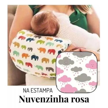 Imagem de Almofada de Braço e Colo Amamentação e Descanso em Algodão - Nathalia 