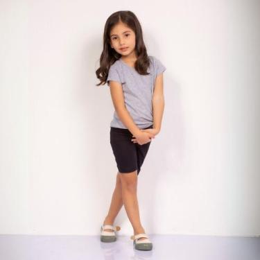 Imagem de Shorts De Cotton Infantil Escolar - Pavin, Preto, 6