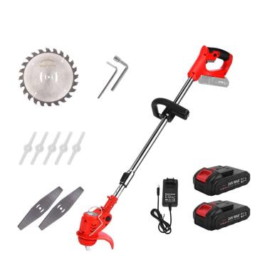 Imagem de Cortador de grama elétrico Cortador de grama elétrico pequeno multifuncional doméstico capinadores recarregável portátil máquina de gramado de jardim cortador de grama de íon de lítio sem ruído e ba