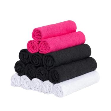 Imagem de Kit 5 Toalhas Lavabo para Manicure e Pedicure em Algodão, uso em salão, spa e lavabo doméstico (5 SORTIDO)